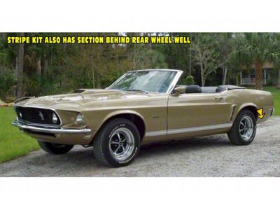 1969 Mustang GT Lower Stripe Kit, Premium