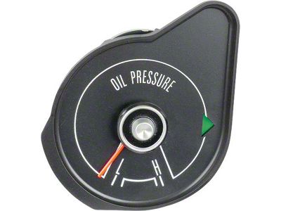 1969 Mustang Oil Pressure Gauge with Black Face