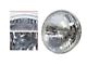 5-3/4-Inch Round Sealed High Beam Halogen Headlight with FoMoCo Logo; Chrome Housing; Clear Lens (64-73 Mustang)