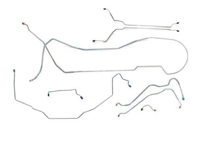 1969 Oldsmobile Cutlass/ 442/ F85 Hardtop Power Disc Complete Brake Line Set 8pc, Stainless Steel