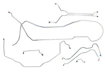 1969 Pontiac GTO/ Tempest/ LeMans Hardtop Power Disc Complete Brake Line Set 8pc Stainless Steel