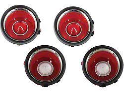 1970-1971 Camaro Trim Parts Taillight Lens Set, Rally Sport RS , Early Style, Show Correct (Rally Sport RS Coupe)