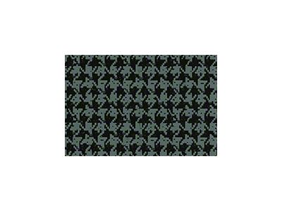 1970-1971 GTO Vinyl Trunk Mat Aqua Houndstooth