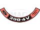 1970-1971 Mustang 390-4V Premium Fuel Air Cleaner Decal