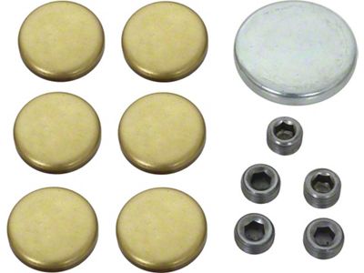 1970-1971 Mustang Brass Soft Plug Set, 351C V8