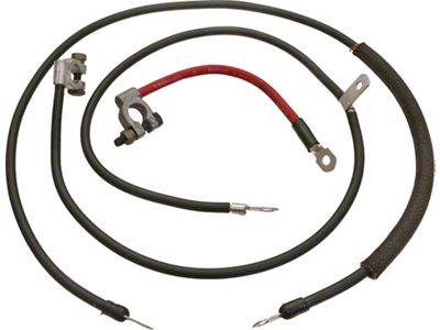 1970-1971 Mustang Heavy Duty Battery Cable Set, 6-Cylinder and V8