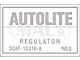 1970-1971 Mustang Voltage Regulator Decal for Cars without A/C Beginning Late 1970