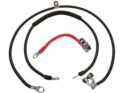 1970-1971Mustang Reproduction Light-Duty Battery Cable Set, All 6-Cylinder and V8 From 11/11/69
