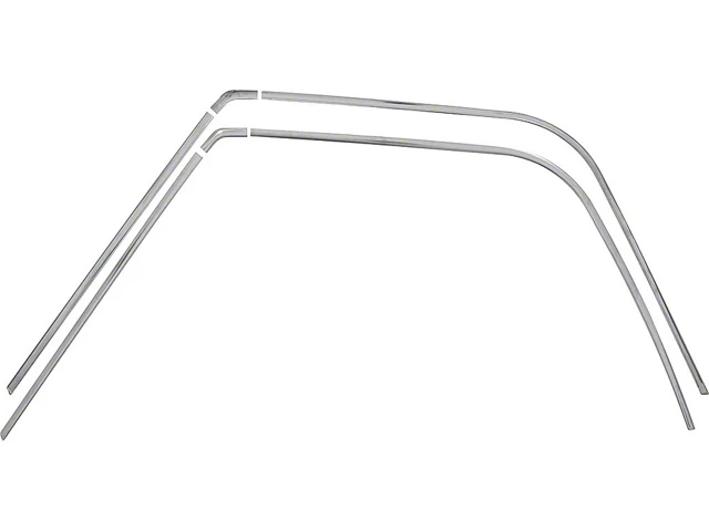 1970-1972 Chevelle Drip Rail Moldings, Coupe