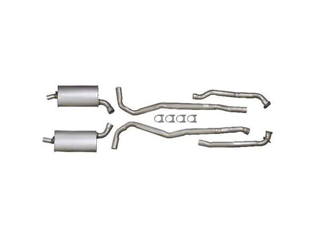 1970-1972 Corvette Exhaust System Big Block Aluminized 2-1/2 With Automatic Transmission