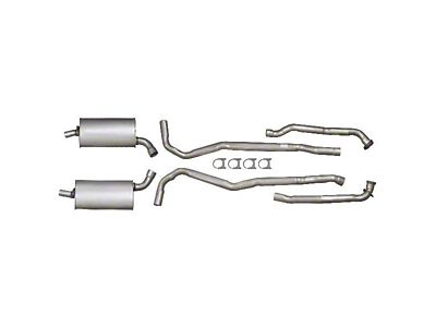 1970-1972 Corvette Exhaust System Big Block Aluminized 2-1/2 With Automatic Transmission