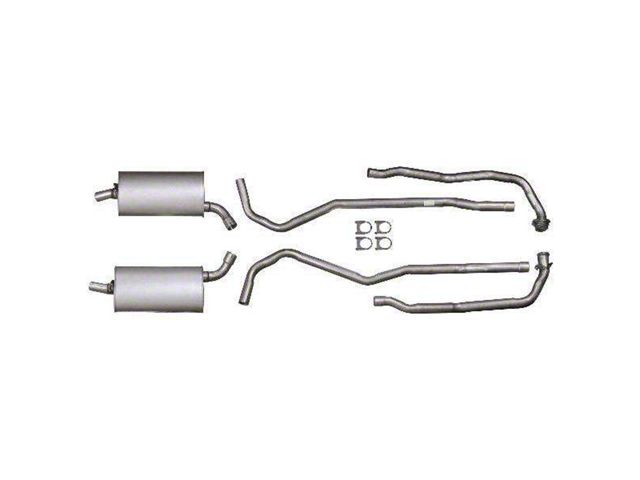 1970-1972 Corvette Exhaust System Small Block LT1 Aluminized 2-2-1/2 With Manual Transmission