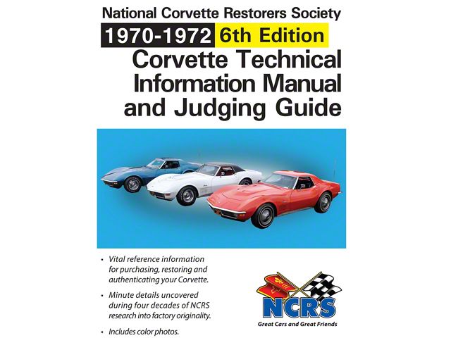 1970-1972 Corvette NCRS Judging Manual