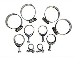 Rad/Htr Hose Clamp Kit, w/ A/C, 350ci (70-72 Corvette C3)