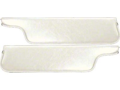 1970-1972 Ford Pickup Sun Visors, New Style, White Crater Grain Vinyl