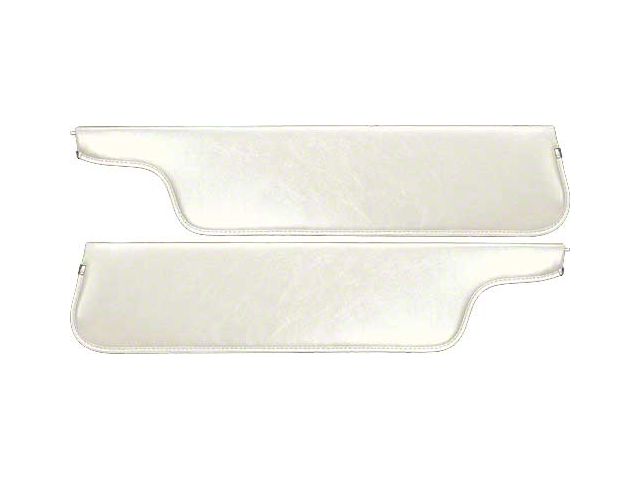 1970-1972 Ford Pickup Sun Visors, New Style, White Crater Grain Vinyl