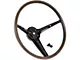 1970-1972 Ford Galaxie 500, LTD, And Country Squire Deluxe 3-Spoke Woodgrain Rim-Blow Steering Wheel