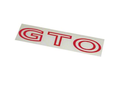 1970-1972 GTO Decal 1pc - Red