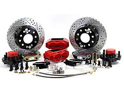 Baer SS4+ Front Big Brake Kit with 11-Inch Rotors; Red Calipers (70-72 Monte Carlo)