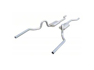 1970-1972 Monte Carlo Exhaust, 2.5 Violator Crossmember Back Exhaust W/O X-Pipe System,Pypes
