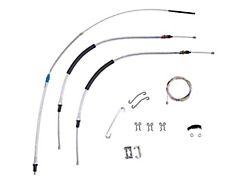 1970-1972 Monte Carlo TH350 Manual Transmission Complete Parking Brake Cable Kit OE Steel