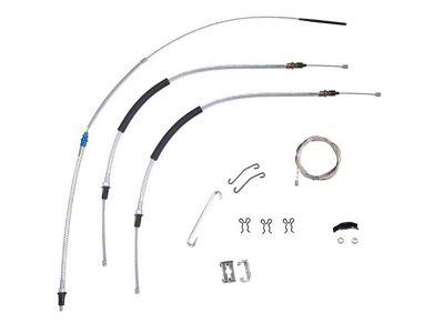 1970-1972 Monte Carlo TH350 Manual Transmission Complete Parking Brake Cable Kit OE Steel