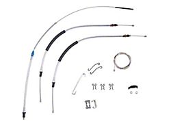 1970-1972 Monte Carlo TH350 Manual Transmission Complete Parking Brake Cable Kit OE Steel