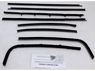 1970-1972 Skylark 2 Door Sedan Window Felt Kit - Authentic Style