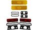 1970-1973 Camaro Front and Rear Side Marker Light Assemblies with Brackets and Gaskets, Kit