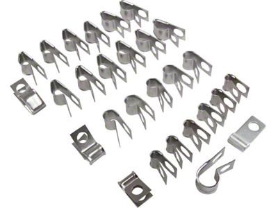 1970-1973 Corvette Brake And Fuel Line Clip Kit