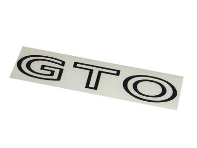 1970-1973 GTO Rear Deck Lid Decal 1pc - Black