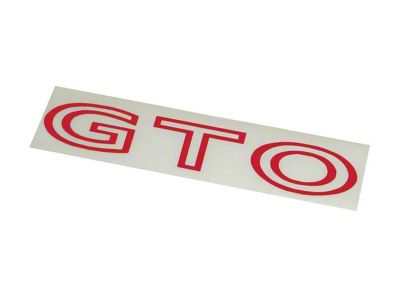 1970-1973 GTO Rear Deck Lid Decal 1pc - Red