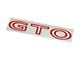 1970-1973 GTO Rear Deck Lid Decal 1pc - Red