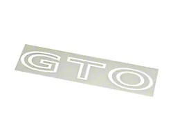 1970-1973 GTO Rear Deck Lid Decal 1pc - White