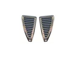 1970-1973 Mustang Billet Aluminum Door Jamb Louvers with Polished Finish