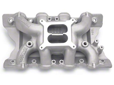 1970-1973 Mustang Edelbrock 7564 Performer RPM Air-Gap Intake Manifold w/Natural Finish, 351C V8