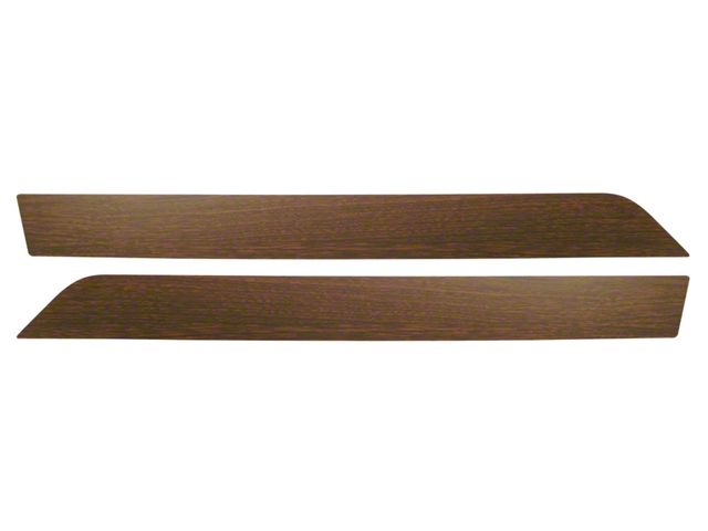 1970-1975 Corvette Door Panel Molding Inserts Dark Walnut For Deluxe Door Panels