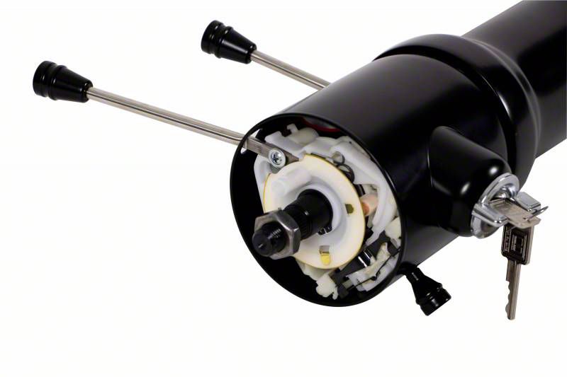 Ecklers Tilt Floor Shift Steering Column with Keyed Ignition Black 70 75 Camaro