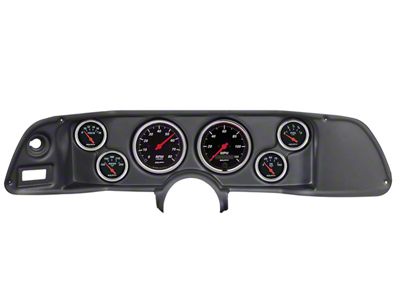 Auto Meter Designer Black Series 6-Gauge Direct-Fit Dash Kit (70-78 Camaro)