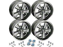 1970-1981 Camaro - Cast Aluminum 5 Spoke Rally Wheel Kits 17x9 With 5 Backsp