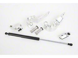 1970-1981 Camaro Trunk Hinges,Billet Aluminum,With Gas Strut,Not for Convertibles Raw machined finish