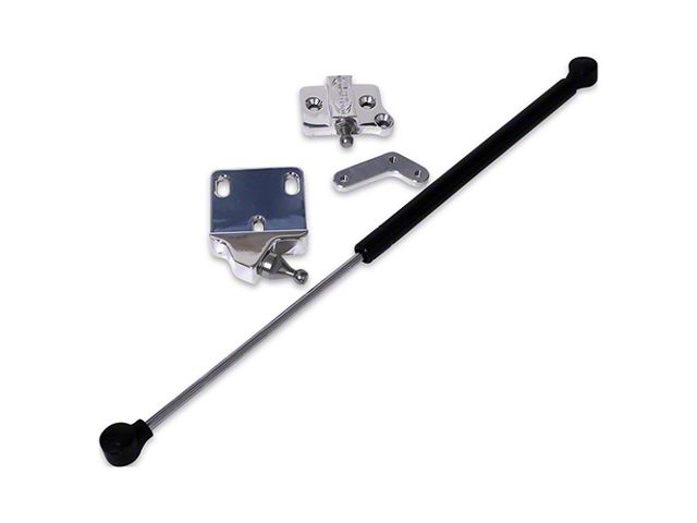 1970-1981 Camaro Trunk Lid Strut Kit Gloss Black Anodized Finish