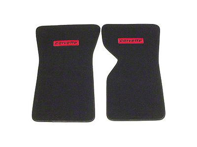 1970-1982 Corvette Cut-Pile Floor Mats With Embroidery-07 Logo