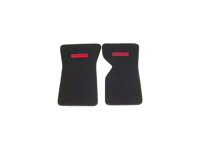 1970-1982 Corvette Cut-Pile Floor Mats With Embroidery-07 Logo
