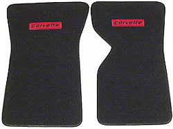 1970-1982 Corvette Cut-Pile Floor Mats With Embroidery-07 Logo