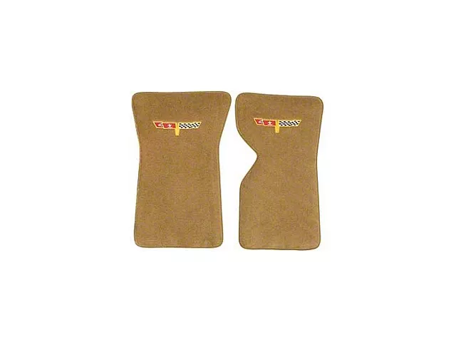 1970-1982 Corvette Cut-Pile Floor Mats With Embroidery 12 Logo