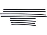 1970-71 Fairlane-Torino Fastback 8-Piece Belt Weatherstrip Kit - With Special Moldings