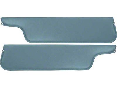 1970-72 Ford Pickup Sun Visors, New Style, Medium Blue Crater Grain Vinyl