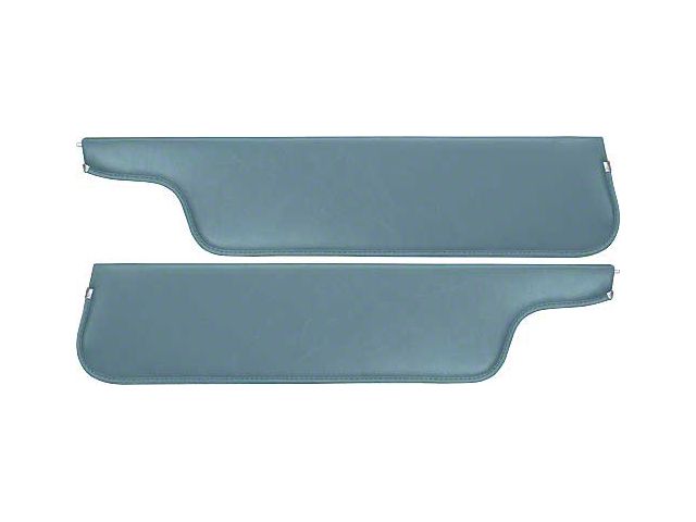 1970-72 Ford Pickup Sun Visors, New Style, Medium Blue Crater Grain Vinyl