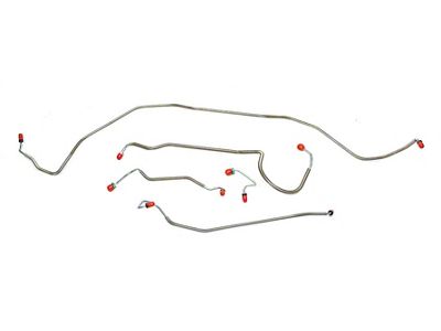 1970 Chevelle Brake Line Set, Front, 5 Pc Standard Disc